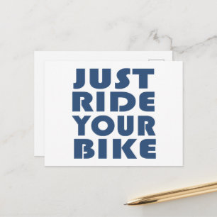 Postal Cita motivacional de ciclismo de montaña - Ciclism