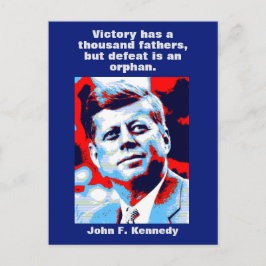 Postal Cita motivacional inspiradora de JFK John F. Kenne
