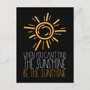 Postal Cita motivacional: Sea el sol