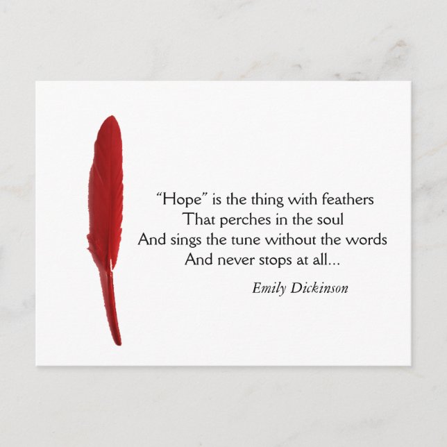 Postal Cita motivadora de esperanza (Anverso)