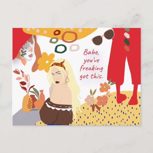 Postal Cita Motivadora De Moda Que Tienes Esta Girona (Anverso)