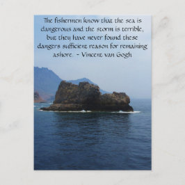 Postal Cita motivadora de Vincent van Gogh