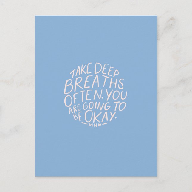 Postal Cita motivadora para mujeres (Anverso)