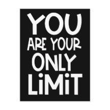 Cita Positiva Eres Tu Único Límite Blanco Negro