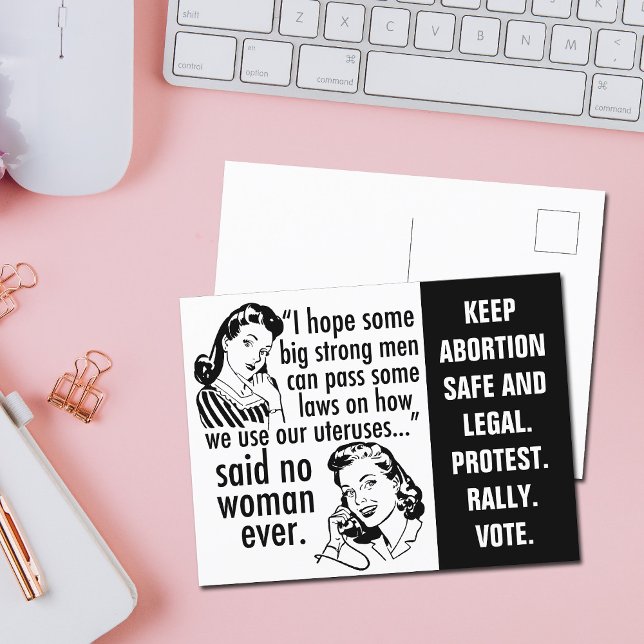 Postal Cita pro elección Personalizado político humor fem (Subido por el creador)