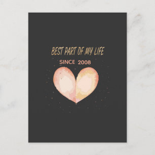 Postal Cita Romántica "La Mejor Parte De Mi Vida"