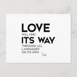 Postal CITA: Rumi: El amor encuentra el camino