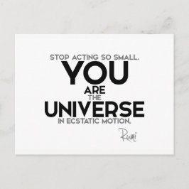 Postal CITA: Rumi: Eres el universo