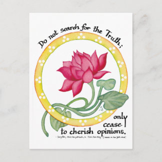 Postal Cita zen y loto