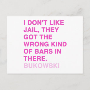 Postal Citas de Charles Bukowski