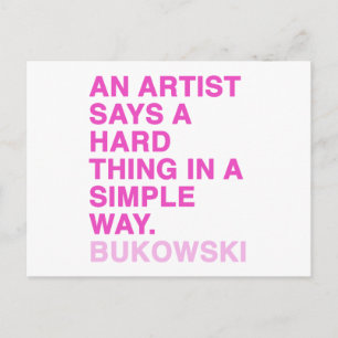 Postal Citas de Charles Bukowski