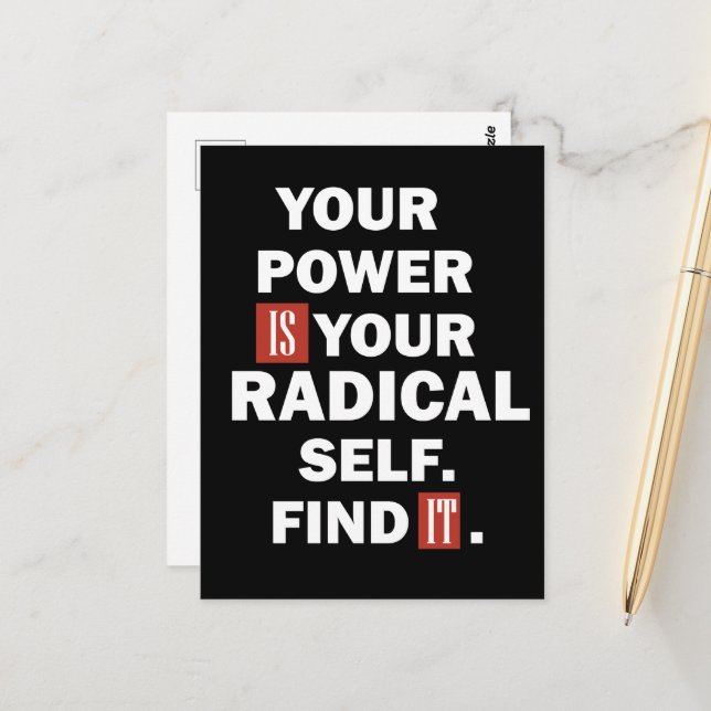 Postal Citas de éxito de vida motivacional (Anverso/Reverso In Situ)