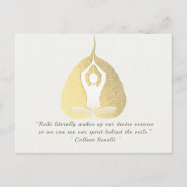 Postal Citas de Instructor de Meditación de Estudio de Yo