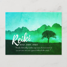 Postal Citas de instructor de Yoga de Meditación Reiki Ma
