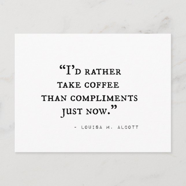 Postal Citas de mujeres pequeñas (Anverso)