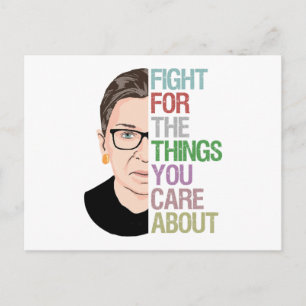 Postal Citas De Rbg, Lucha Por Cosas Que Te Importan