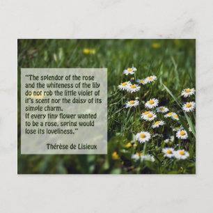 Postal Citas de St Therese