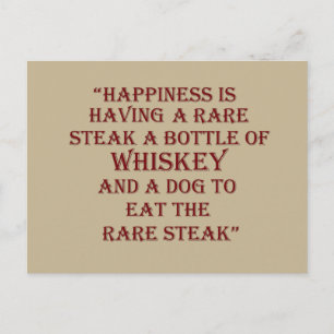Postal Citas de whisky, dichos divertidos sobre beber