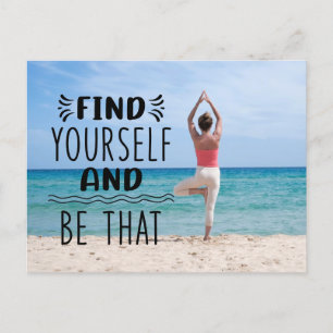 Postal Citas de yoga con tu propia foto de yoga personali