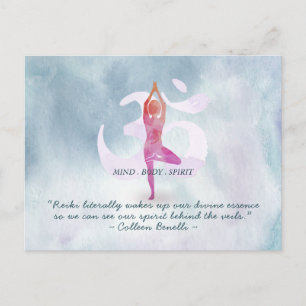 Postal Citas del maestro de Reiki y del instructor de med