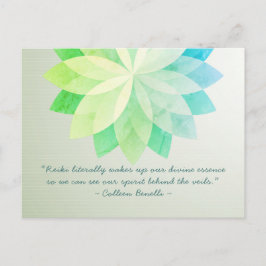 Postal Citas del maestro de Reiki y del instructor de med