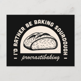 Postal Citas divertidas de los amantes del pan de Sourdou