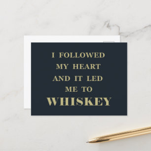 Postal Citas divertidas de Whiskey regalos de frases de a
