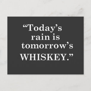 Postal Citas divertidas de whisky, dichos de bebida diver