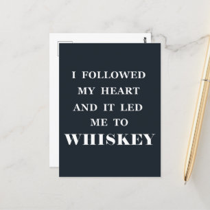 Postal Citas divertidas de whisky, frases de alcohol, reg