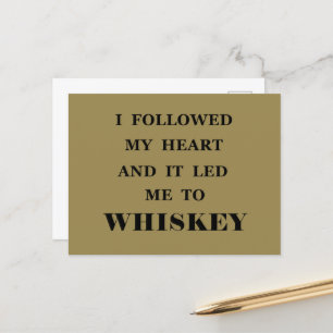 Postal Citas divertidas de whisky, frases de alcohol, reg