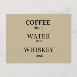 Postal Citas divertidas de whisky humor refranes de whisk