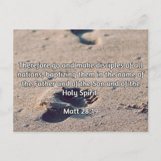 Postal Citas Divertidas: Matt 28:19 — "Haz discípulos"