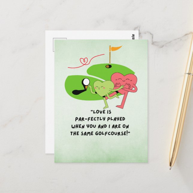 Postal Citas divertidas para jugar golf (Anverso/Reverso In Situ)