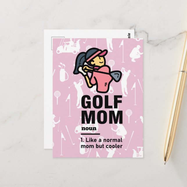 Postal Citas divertidas para jugar golf (Anverso/Reverso In Situ)