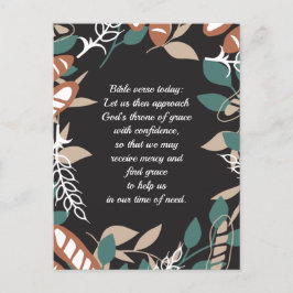 Postal Citas editables con patrón de pan