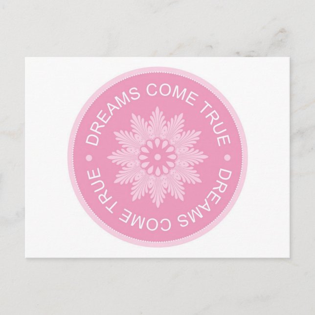 Postal Citas inspiradoras de 3 palabras: los sueños se ha (Anverso)