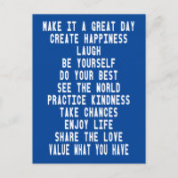 Citas Inspiradoras de gráficos azules de Great Day
