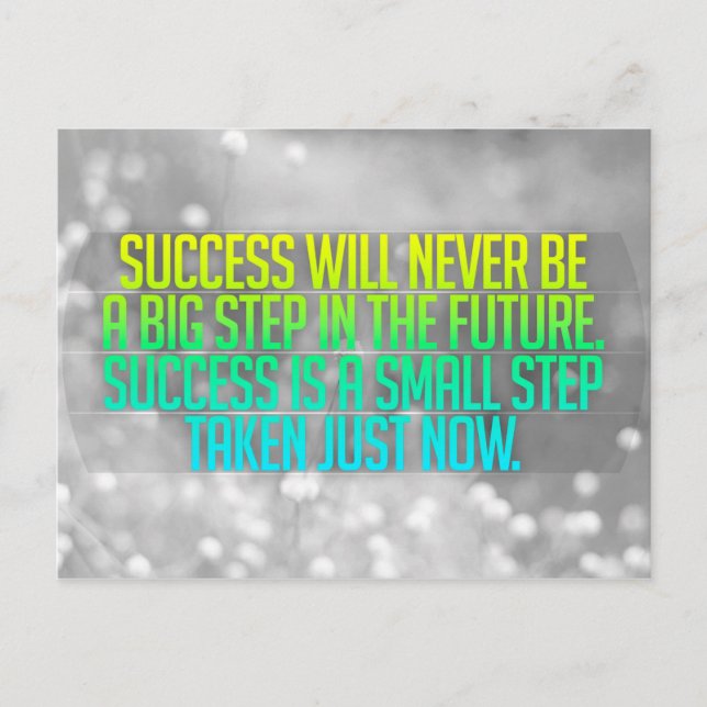 Postal citas inspiradoras y motivacionales (Anverso)