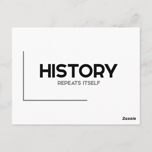 Postal Citas MODERNAS: la historia se repite (Reverso)