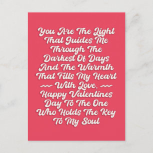 Postal Citas motivacionales de Happy Valentines Day