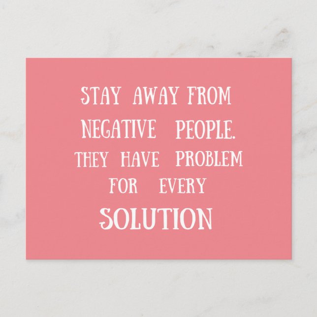 Postal citas motivacionales palabras graciosas de la vida (Anverso)