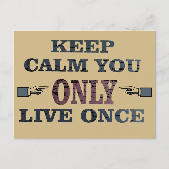 Postal Citas motivacionales sobre los dichos de vida (Anverso)