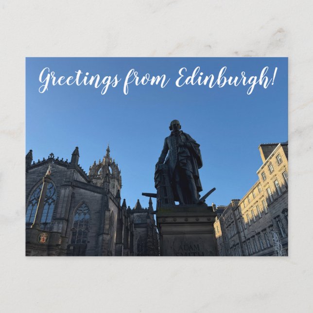 Postal CITINERARIES: Greetings from Edinburgh! (Anverso)