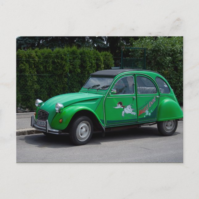 Postal Citroen 2 CV Sauss Ente (Anverso)