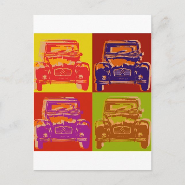 Postal Citroen 2CV 1 (Anverso)