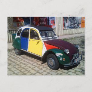 Postal Citroen colorido 2 CV