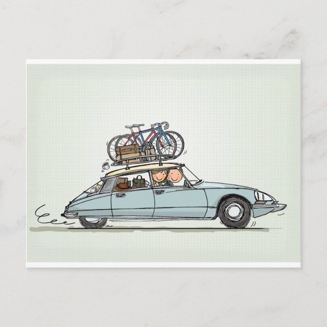 Postal Citroën DS (Anverso)