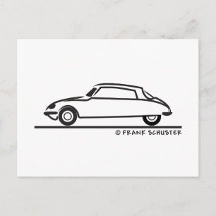 Postal Citroën DS 21