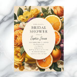 Postal Citrus Vibrant Bloom Cottagecore Bridal Shower<br><div class="desc">Bienvenido a la encantadora sencillez de nuestra Invitación de Baby Shower en Cottagecore. Esta opción económica captura la esencia de un sueño pastoral, con vibrantes flores amarillas y naranjas junto con juguetones cítricos ambientados en un entorno beige relajante. Los detalles de la invitación se presentan cuidadosamente en una fuente serif...</div>