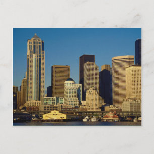 Postal City Center Skyline, Seattle, Washington, EE.UU.,